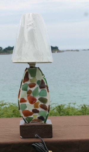 lampe 11 Verres dépolis ovale
